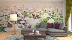 fotobehang madeliefjes - depst-5628162 - woonkamer